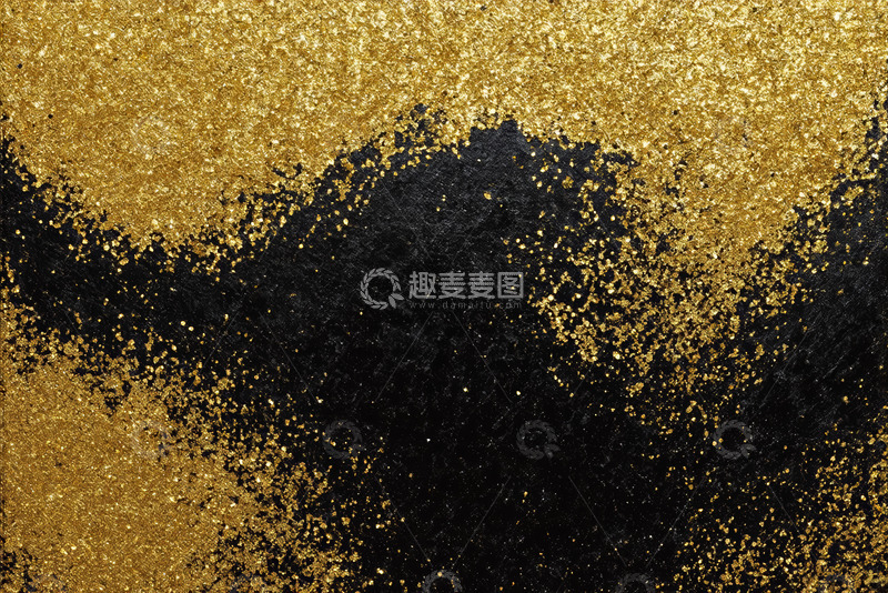 高清大图下载【趣麦麦图】黑金抽象纹理背景