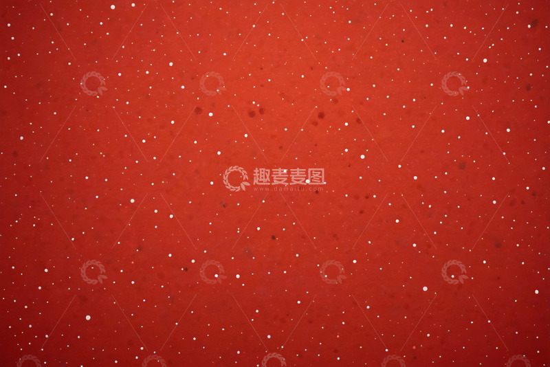 高清大图下载【趣麦麦图】红色背景飘雪画面