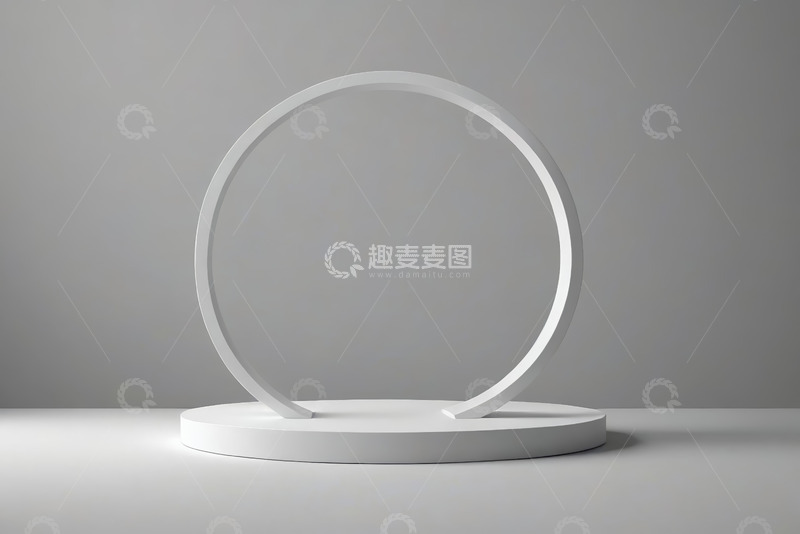 高清大图下载【趣麦麦图】现代简约圆形展示台