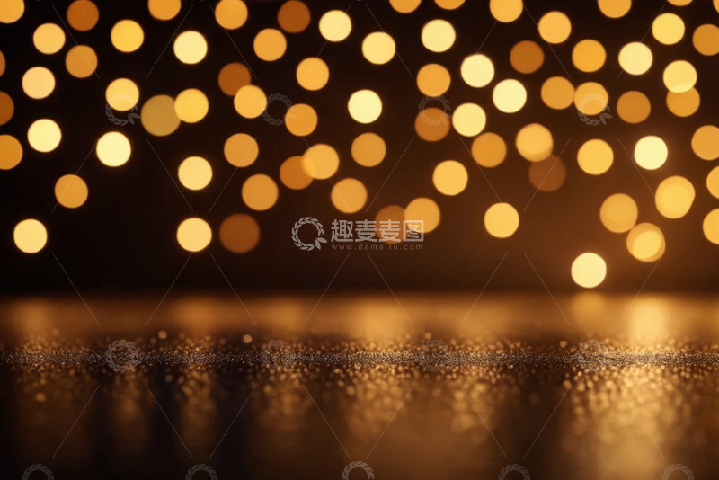 高清大图下载【趣麦麦图】金色光斑散景背景