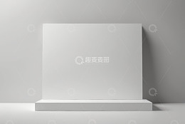 白色立体展示台场景