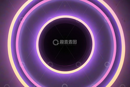紫色发光环形背景素材