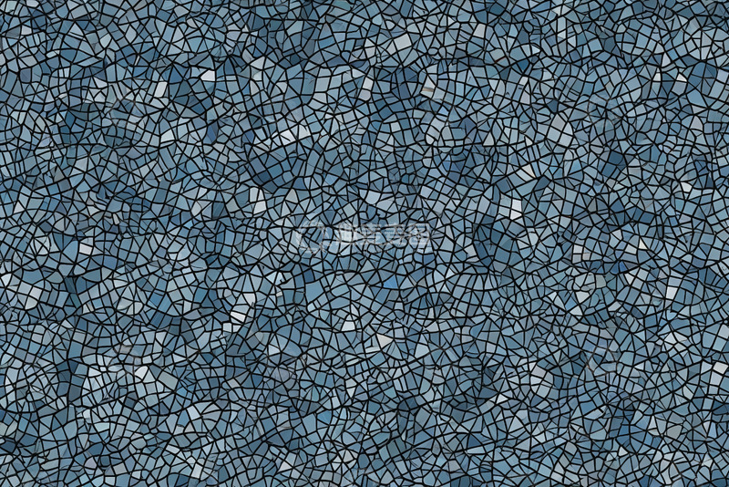 高清大图下载【趣麦麦图】蓝色马赛克纹理背景图案