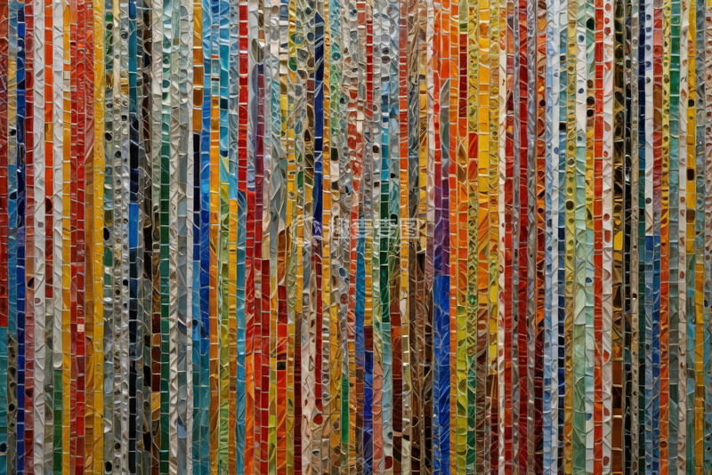 高清大图下载【趣麦麦图】彩色马赛克纹理墙面