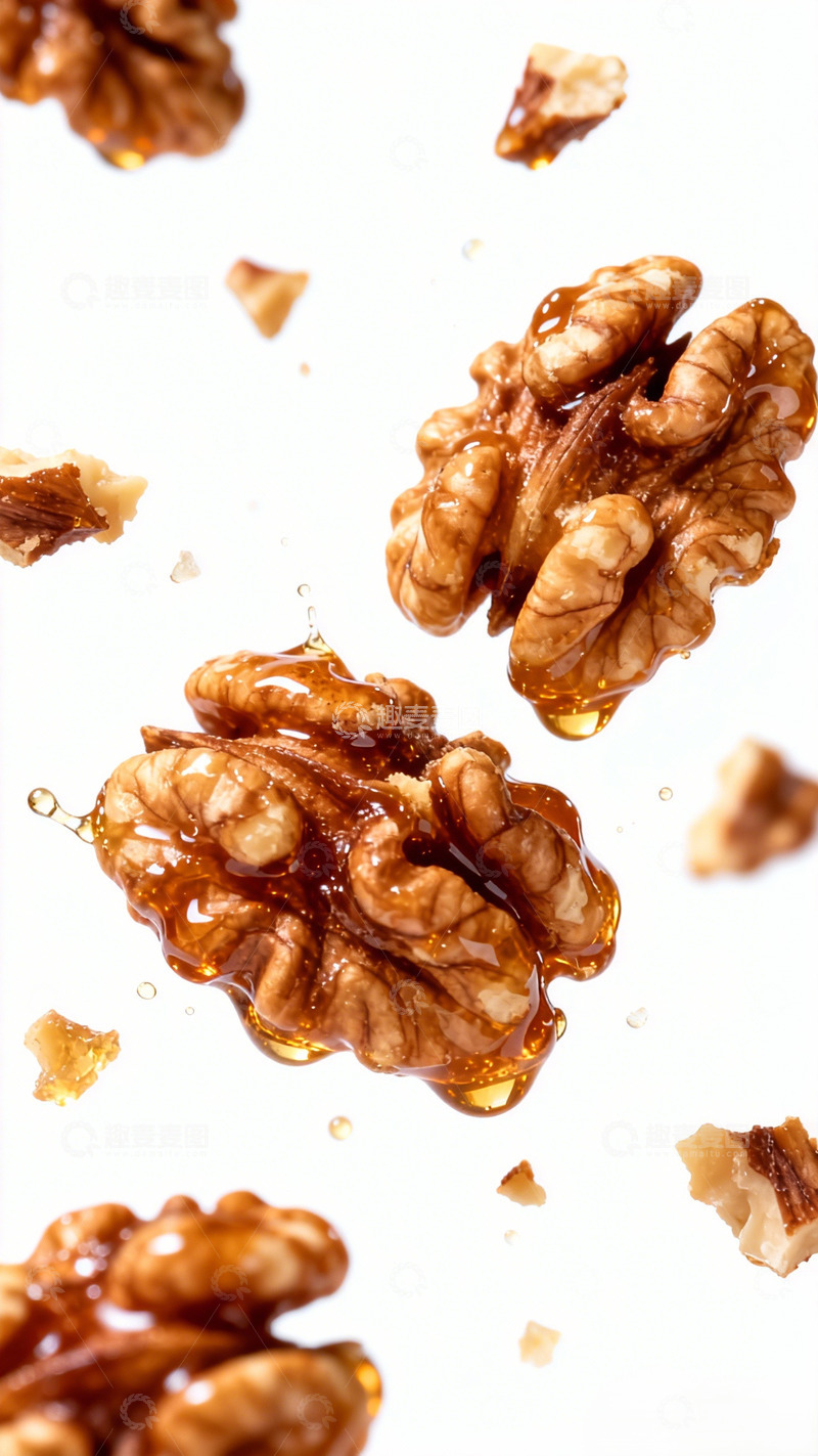 高清大图下载【趣麦麦图】核桃琥珀美味摄影图片