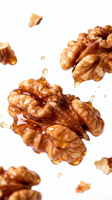 核桃琥珀特写美食摄影