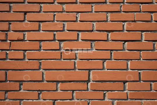 红色砖墙纹理特写