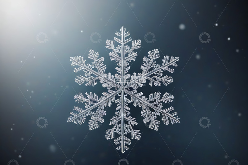 高清大图下载【趣麦麦图】微距雪花特写