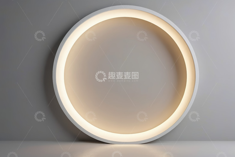 高清大图下载【趣麦麦图】现代圆形壁灯照明效果展示
