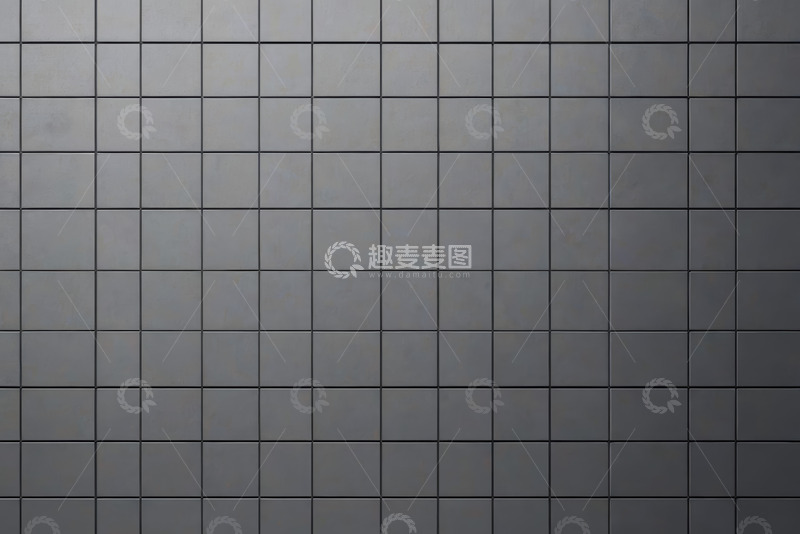 高清大图下载【趣麦麦图】灰色方块瓷砖墙面