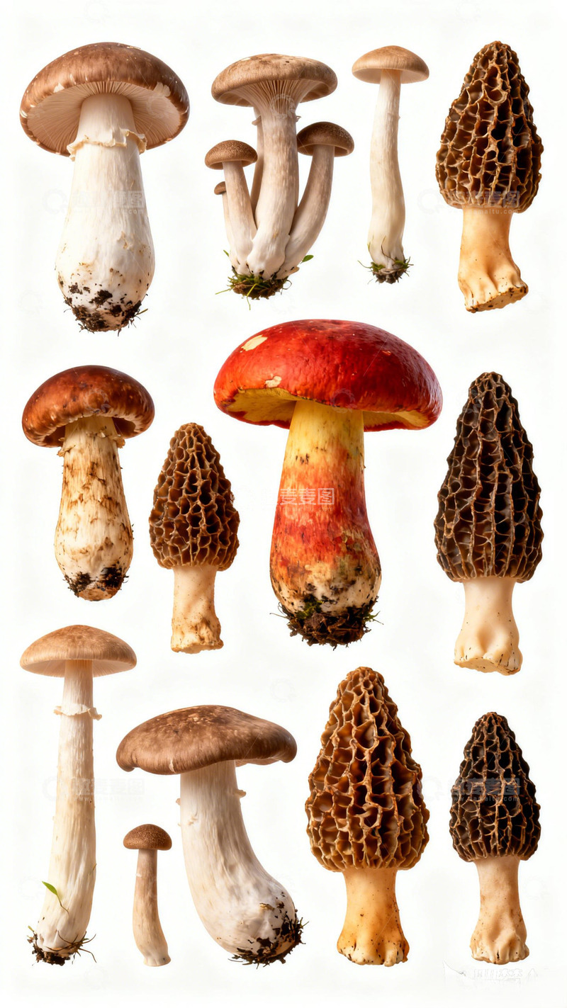 高清大图下载【趣麦麦图】多种蘑菇摄影素材