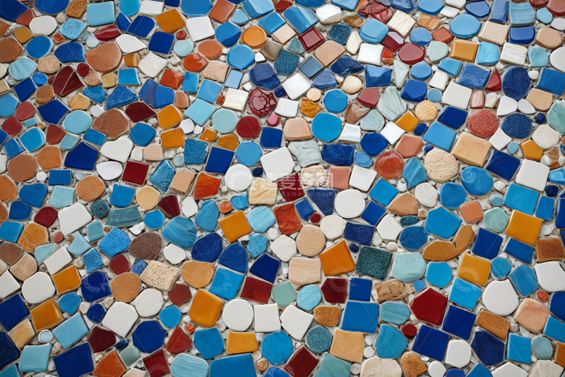 高清大图下载【趣麦麦图】多彩马赛克瓷砖纹理