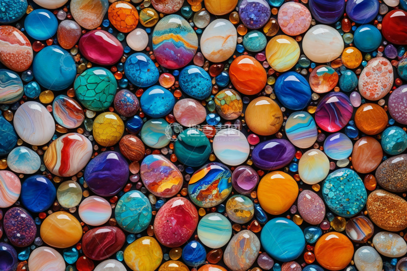 高清大图下载【趣麦麦图】多彩石头纹理特写