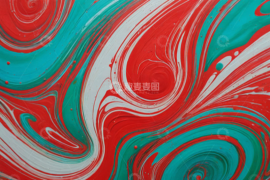 红蓝白混合液体艺术纹理