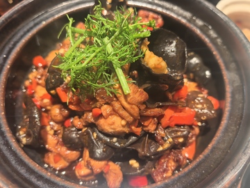 小炒鸡美食特写