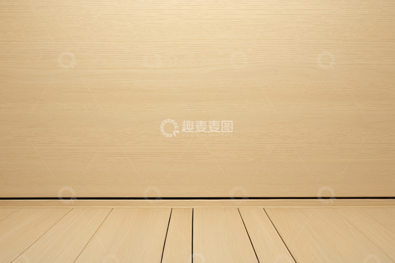 高清大图下载【趣麦麦图】浅色木质墙面与地板素材