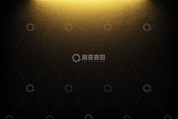 黑色背景上的金色发光效果