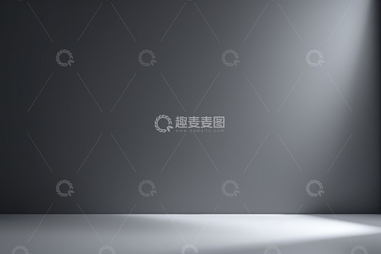 灰色背景光影展示空间