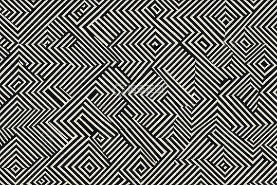 黑白几何线条图案背景