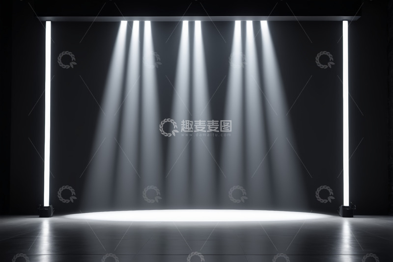 高清大图下载【趣麦麦图】舞台聚光灯照明场景