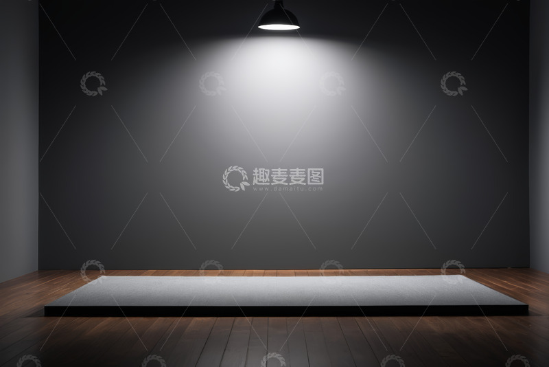 高清大图下载【趣麦麦图】室内聚光灯下的展示平台