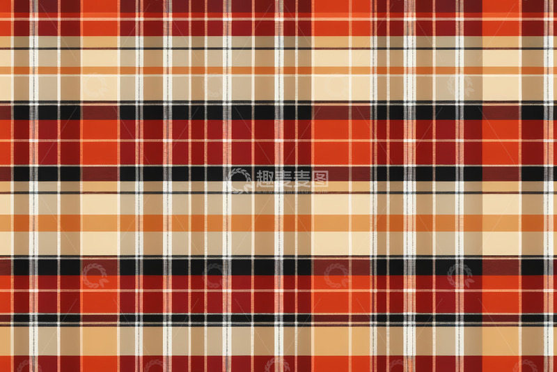 高清大图下载【趣麦麦图】红橙色格子图案背景