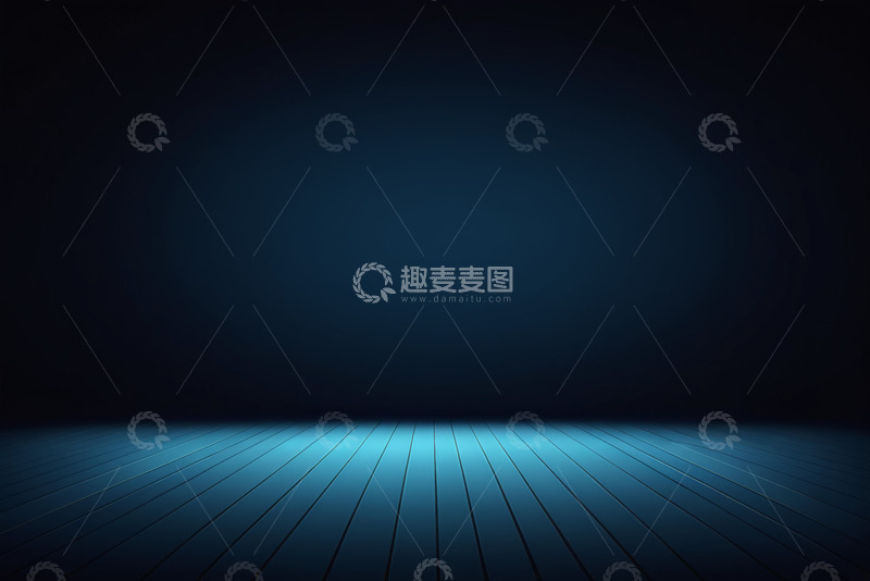 高清大图下载【趣麦麦图】蓝色光影木地板背景