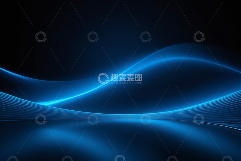 高清大图下载【趣麦麦图】蓝色抽象光影背景