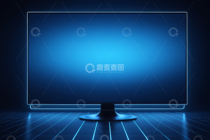 高清大图下载【趣麦麦图】发光现代显示屏展示