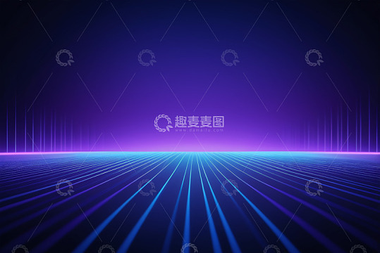 蓝色发光抽象科技背景