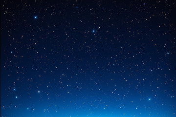 夜空繁星点点景象