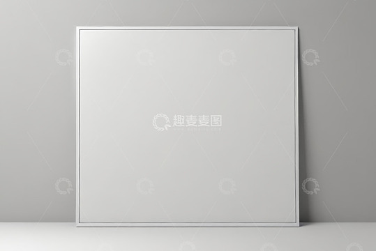 白色空白画框展示空间