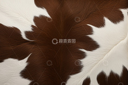 棕白相间动物毛皮纹理