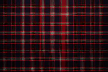红黑格子织物纹理素材