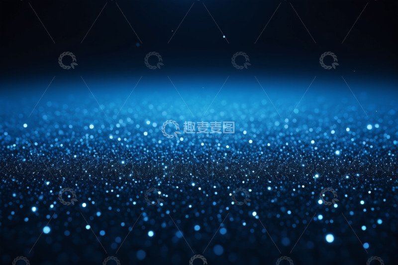高清大图下载【趣麦麦图】蓝色发光粒子背景