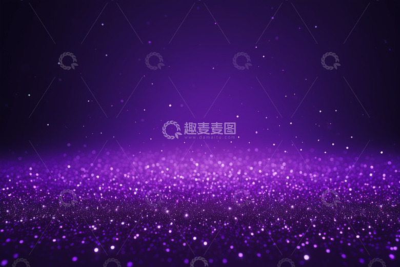 紫色背景发光粒子效果
