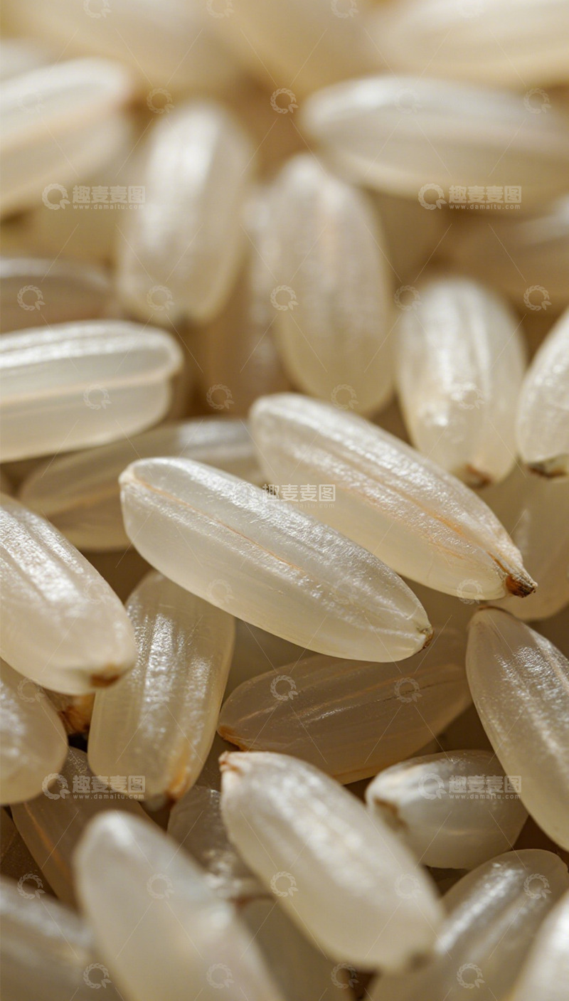 高清大图下载【趣麦麦图】米粒特写稻谷食材
