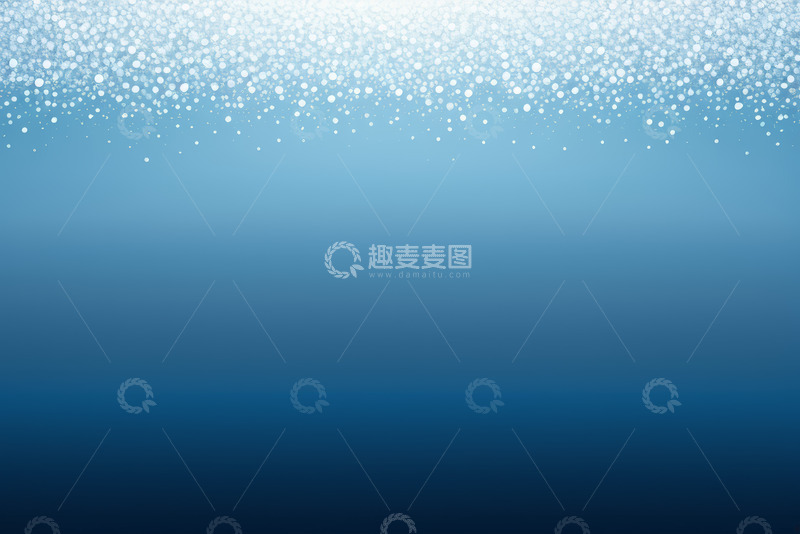 高清大图下载【趣麦麦图】蓝色背景粒子飘落画面