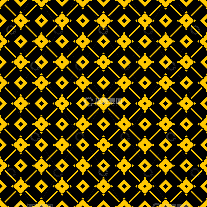 源文件下载【趣麦麦图】黄黑几何花纹背景图399