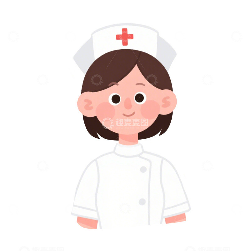 高清大图下载【趣麦麦图】三八妇女节妇女护士形象免抠元素