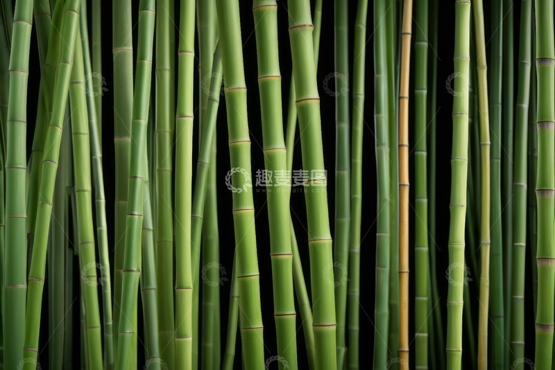 高清大图下载【趣麦麦图】翠绿竹子特写素材