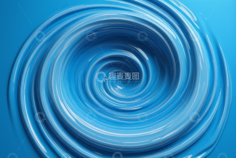 高清大图下载【趣麦麦图】蓝色抽象旋涡图案