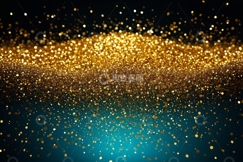 高清大图下载【趣麦麦图】金色粒子背景抽象素材