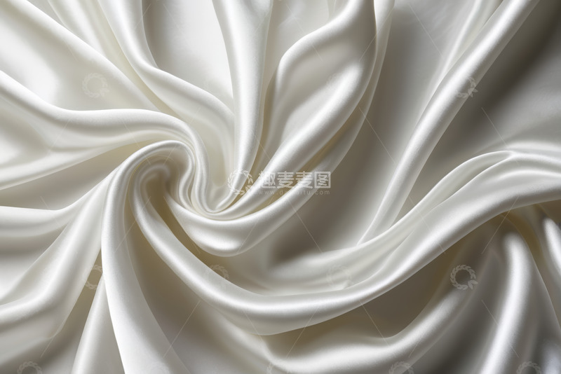 高清大图下载【趣麦麦图】白色丝绸织物特写