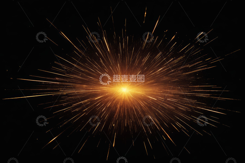 高清大图下载【趣麦麦图】金色光芒放射特效背景