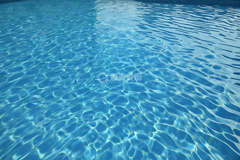 高清大图下载【趣麦麦图】清澈蓝色游泳池水面