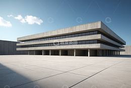 现代混凝土结构建筑外观