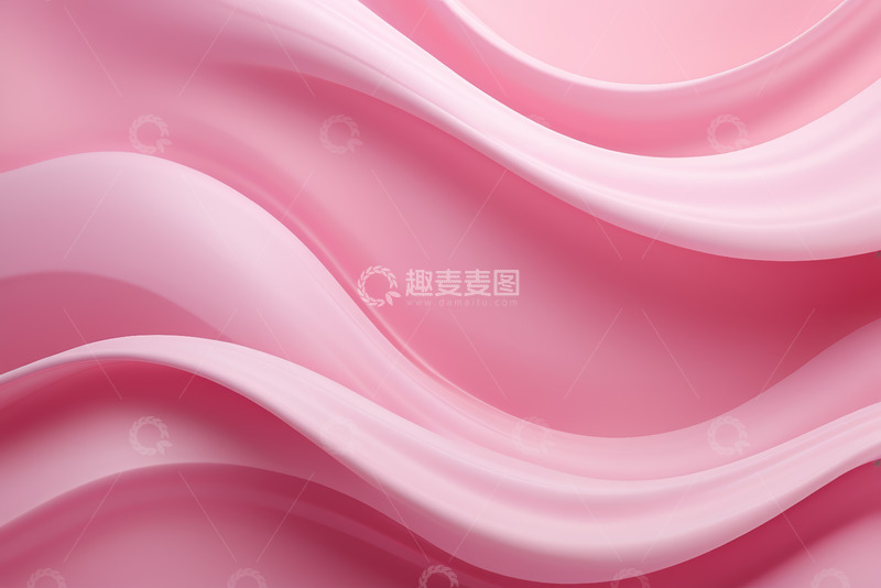 高清大图下载【趣麦麦图】粉色渐变抽象波浪背景