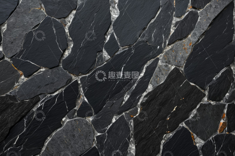 高清大图下载【趣麦麦图】黑色石板拼接纹理