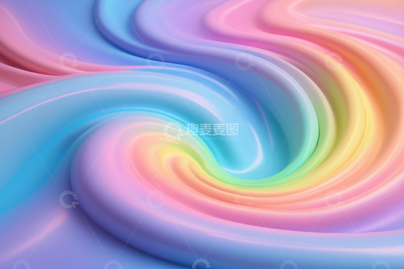 高清大图下载【趣麦麦图】彩色流体渐变抽象背景